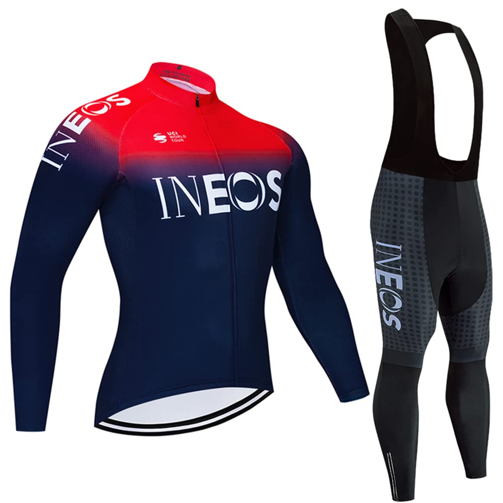 Cycling Jersey Men Set Bib Shorts Set Summer Mountain Bike Bicycle Suit Anti-UV Bicycle Team Racing Uniform Clothes