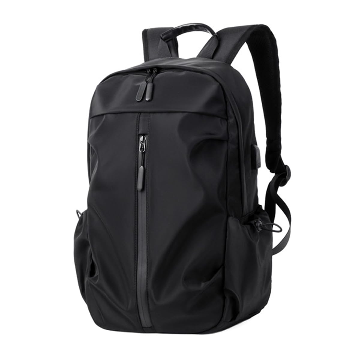 WALKENT Stylish 15.6" Laptop Bag, Rain Cover, Waterproof Fabric, Anti-Theft Back Pocket, External USB Backpack for Office College Men Women - Hazel D5 Black (B0CVB7Y5B7) Amazon Price History, Amazon Price Tracker