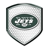 New York Football Jets Reflector Shield Emblem - Easy Peel & Stick Decal for Cars, Trucks, mailboxes, Doors and More