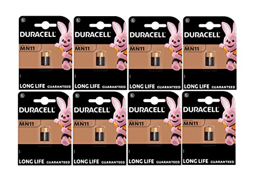 8 x Duracell MN11 (8 blister packs of 1 battery), 8 batteries (A11/11A)