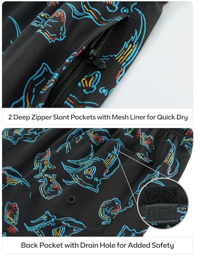 Image of APTRO Men's Swim Trunks with Compression Liner 5 Inch Bathing Suit Beach Swimsuits
