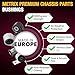Metrix Premium Chassis Parts - Front Stabilizer Bar Bushing Kit Fits 07-12 Dodge Caliber, 07-17 Jeep Compass, 07-17 Patriot, Rear For 09-20 Journey, Replacement K200216, Made in Europe