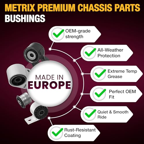 Metrix Premium Chassis Parts - 2 PC Front Lower Rearward Control Arm Bushing Kit Fits 02-10 Saturn Vue, 05-17 Chevrolet Equinox, 12-15 Captiva Sport, 06-09 Pontiac Torrent, K200784, Made in Europe by METRIX PREMIUM CHASSIS PARTS - Used condition - Image 4
