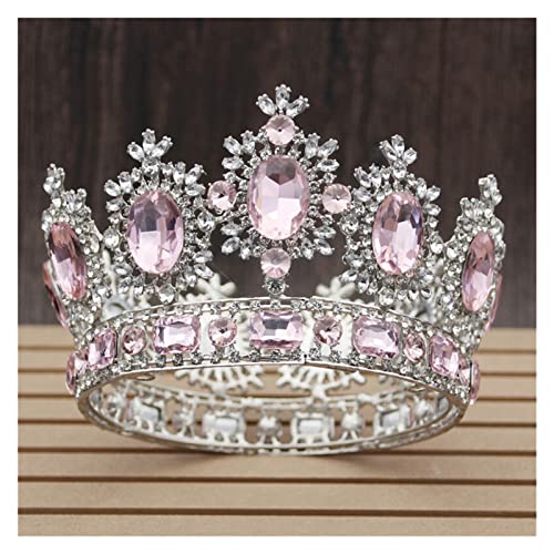 Reina real tiaras y coronas nupciales con pedrería fina