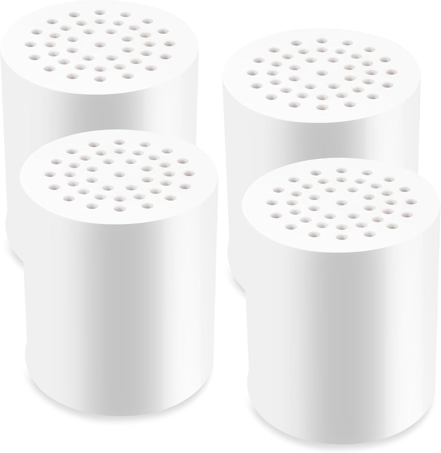 SwissHome 20-Stage Shower Filter Replacement Cartridges – Fits Most Shower Heads, Reduces Chlorine & Chemicals, Softens Skin & Hair (Replacement Cartridge (4-Pack))