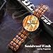 Imagen de RORIOS Madera del Reloj Moda Reloj Hombre Analógico Cuarzo Relojes Natural Madera Reloj Casual Men Watch