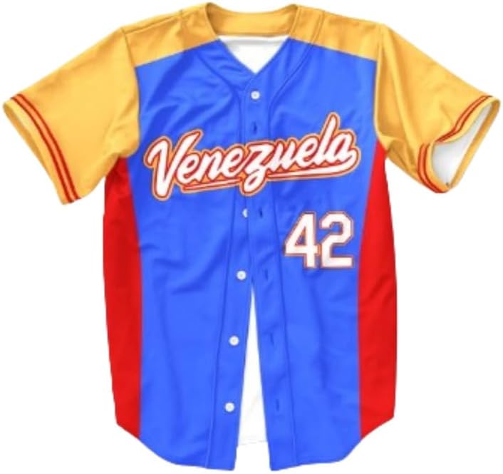 Venezuela Baseball Jersey Sewn Any Name Number