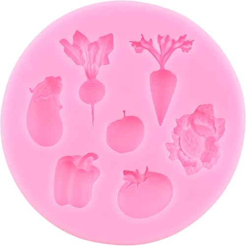 Miniatura 8 de Mujiang Moldes de silicona para frutas y verduras, molde para fondant de hojas, para decoración de pasteles, cupcakes, chocolate, caramelo, arcilla,