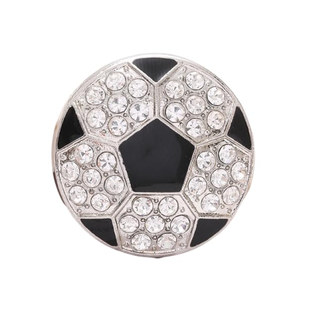 Image of Shiny Rhinestone Baseball Rugby Basketball Enamel Pin Creative Lapel Brooch for Women Men Sports Fans Jackets Backpack Hats Clothes Gift