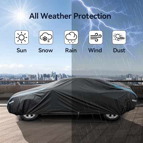 Image of Waterproof Car Cover Fit for Mazda MX-5 Miata 1989-2024,Outdoor Sedan Coupe Car Cover for Automobiles Rain Sun UV Snow Hail Protection Full Car Cover