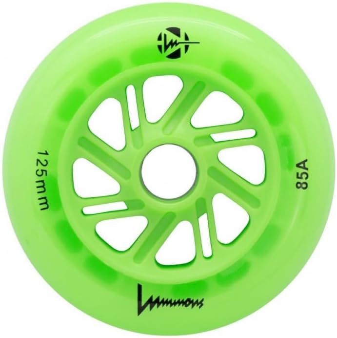 Luminous Inline Wheels Green Apple Glow 125mm 85A 3pk