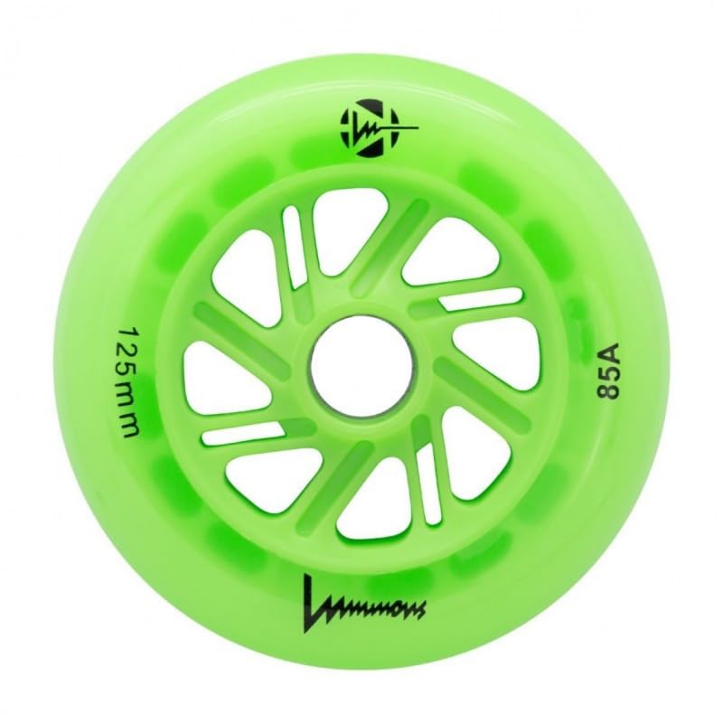 Luminous Inline Wheels Green Apple Glow 125mm 85A 3pk