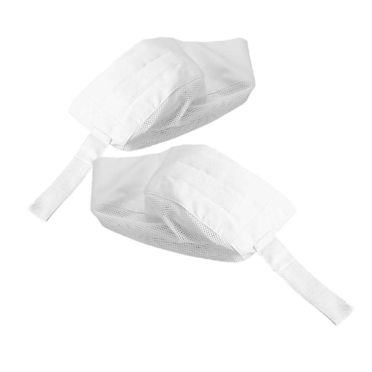 NOLITOY 2pcs Lightweight Chef Hats with Breathable Mesh Top Elastic Kitchen Caps for Men and Women Oil and Stain Resistant Food Service Working Caps Fit for Comfortable Wear White