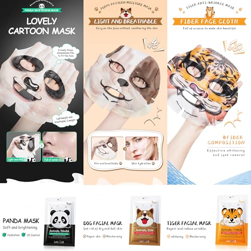 Collagen Sheet Face Masks Skincare Bulk Pack ,Hydrating Bulk Face Masks(55 Combo Pack) - Image 3