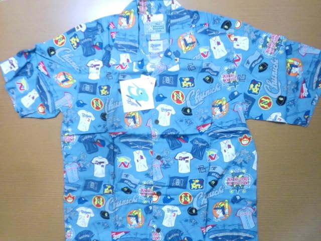Amazon.co.jp: 中日 ドラゴンズ アロハシャツ 歴代ユニフォーム 旧ロゴ