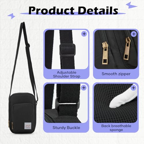 Image of SEAFEW Mini Crossbody Bag Shoulder Bag for Men, Small Messenger Satchel Bag for Women