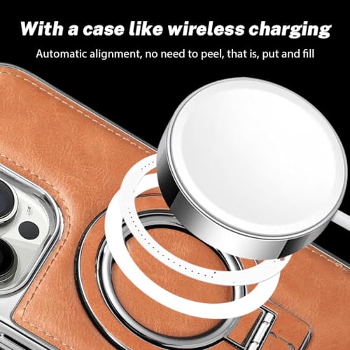 Coque arrière en cuir iPhone 12 Pro Max avec support invisible anti choc