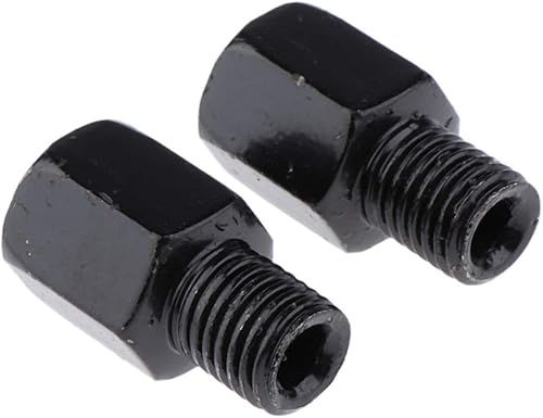 Adaptadores de espejo de motocicleta o scooter - LH 0.394 in a RH 0.394 in roscado en el sentido de las agujas del reloj