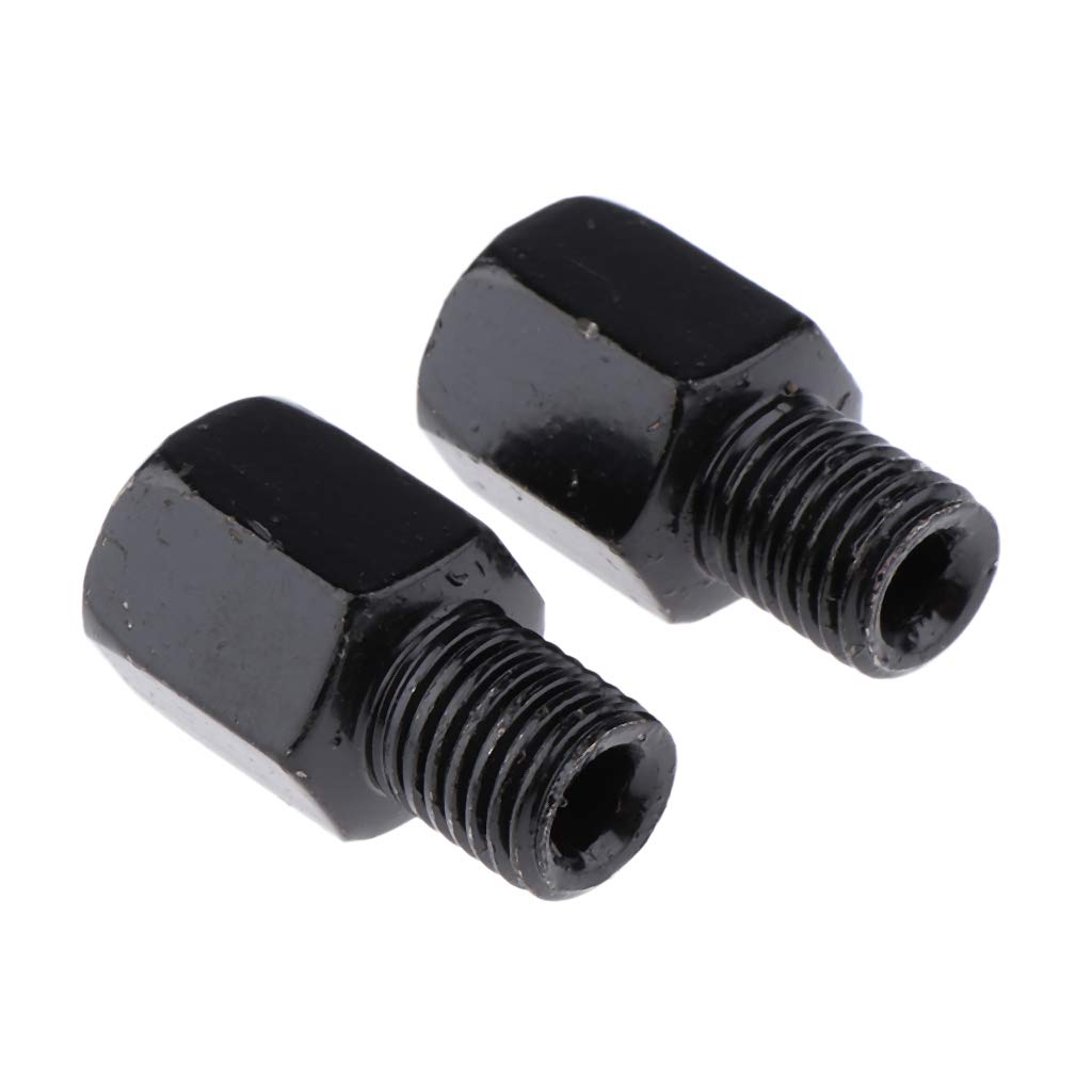 B BlesiyaMotorcycle or Scooter Mirror Adapters - LH 10mm to RH 10mm Clockwise Threaded