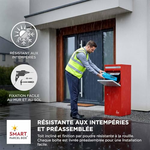 Boite à Colis Extérieur sur Pied devant Maison : Finis les Avis de Passage Manqués - 6