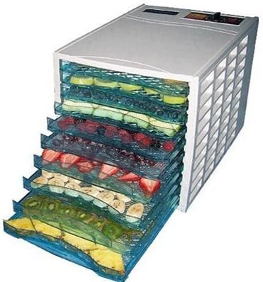 SamsonGreen G4U FD10T 10-Tray Food Dehydrator with 40-hour Digital Timer - White