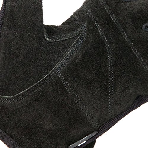 Contraband Black Label 5050 Mens Basic Leather Fingerless Weight Lifting Gloves thumb #7