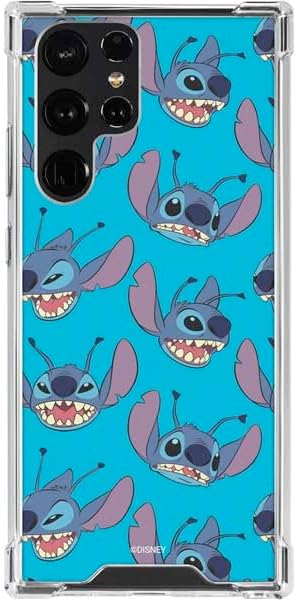 Skinit Clear Phone Case Compatible with Galaxy S24 Ultra - Officially Licensed Disney Lilo and Stitch Dont Wake Me I Bite Design
