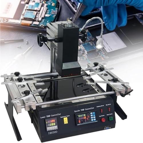 Image of AWAYDD IR Infrared BGA Rework Workstation, 1250W Welding Soldering Station Rework for Xbox 360 Ps Welder Soldering Devices, Heating Desoldering Station with Temperature Control