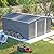 YOPTO 12x14FT Outdoor Storage Shed Metal Shed W/Floor Frame,Garden Tool House W/ 4 Air Vents,Lockable Double Doors & Sloped Roof,for Patio,Lawn,Backyard,Light Gray