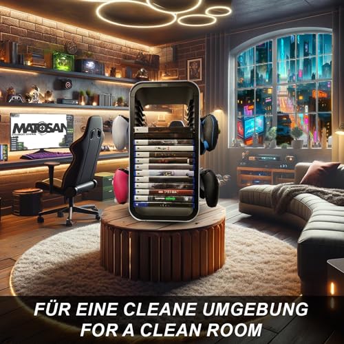 MatoSan Torre de Discos para PS5, PS4, Xbox, Nintendo Switch: Juegos, Memoria (18 Juegos), Accesorios para Consola PlayStation 5 - imagen 3