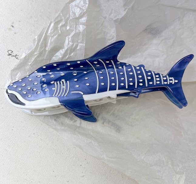 Blue Shark Whale Claw Clips, Whale Shark Hair Clip Hair Clips, Animal Shape Hair Jaw Clips, Hair Jaw Barrettes Hair Styling Accessories Barrettes Hair Accessories