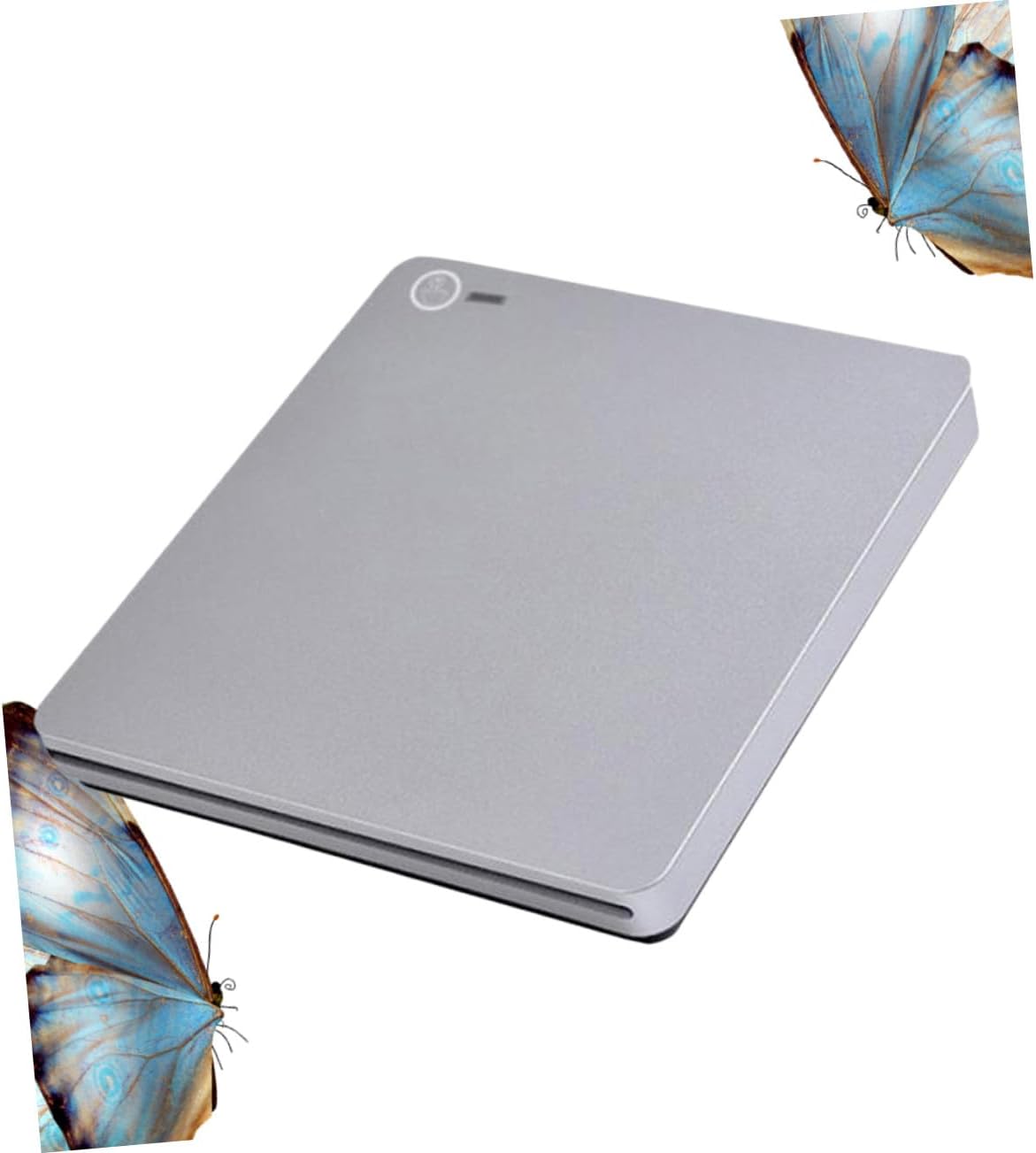 Dual Type-c External CD Burner Lightweight Portable CD DVD Vcd Player Compatible with Windows Laptop Desktop Home Office Use Silver