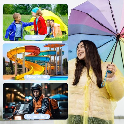 AUEAR, Portable Disposable Emergency Raincoats Waterproof Rain Poncho in A Ball for Traveling Camping Outdoor3