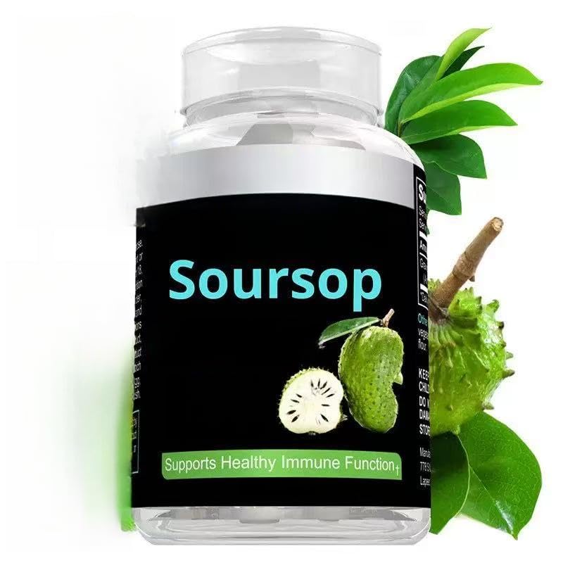 1950 Guanábana Graviola - Polvo de hojas orgánicas rico en potente antioxidante|guanábana