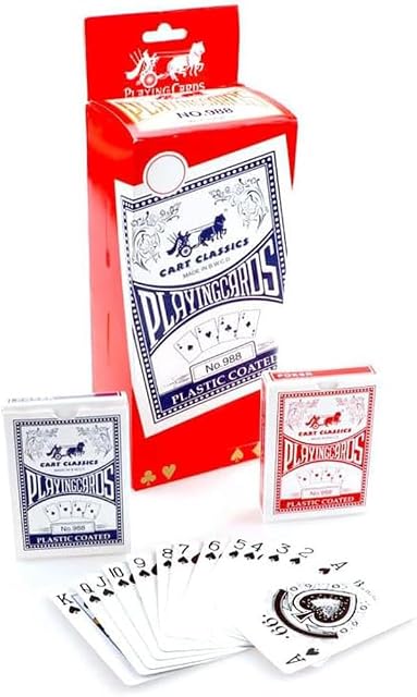 VLNET 2 o 12 barajas de cartas de póquer, rummy, carta francesa, escala 40, Maquiavelo, Texas Holdem Poker