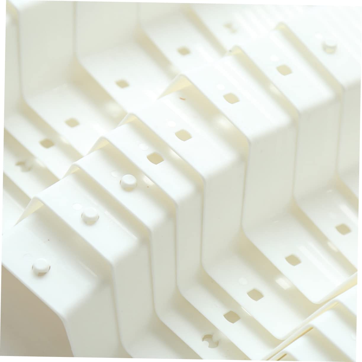 NUOBESTY Divisori Per Cassetti a Griglia in Plastica, Organizzatori Salvaspazio Per Biancheria, Calzini e Reggiseni, Set Da 4 Pezzi Design a Nido D’ape Per Armadio e Cassettiera