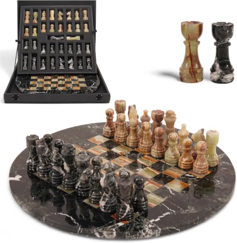 Marble Chess 15" Handmade Chess Sets for Adults & Luxury Board Game