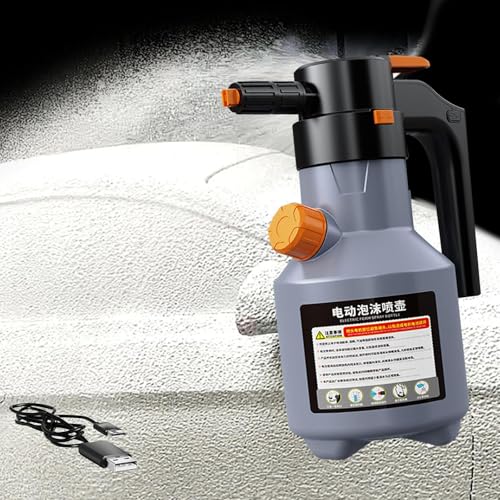 Pulverizador de espuma con material resistente a deformaciones y carga USB gris 8