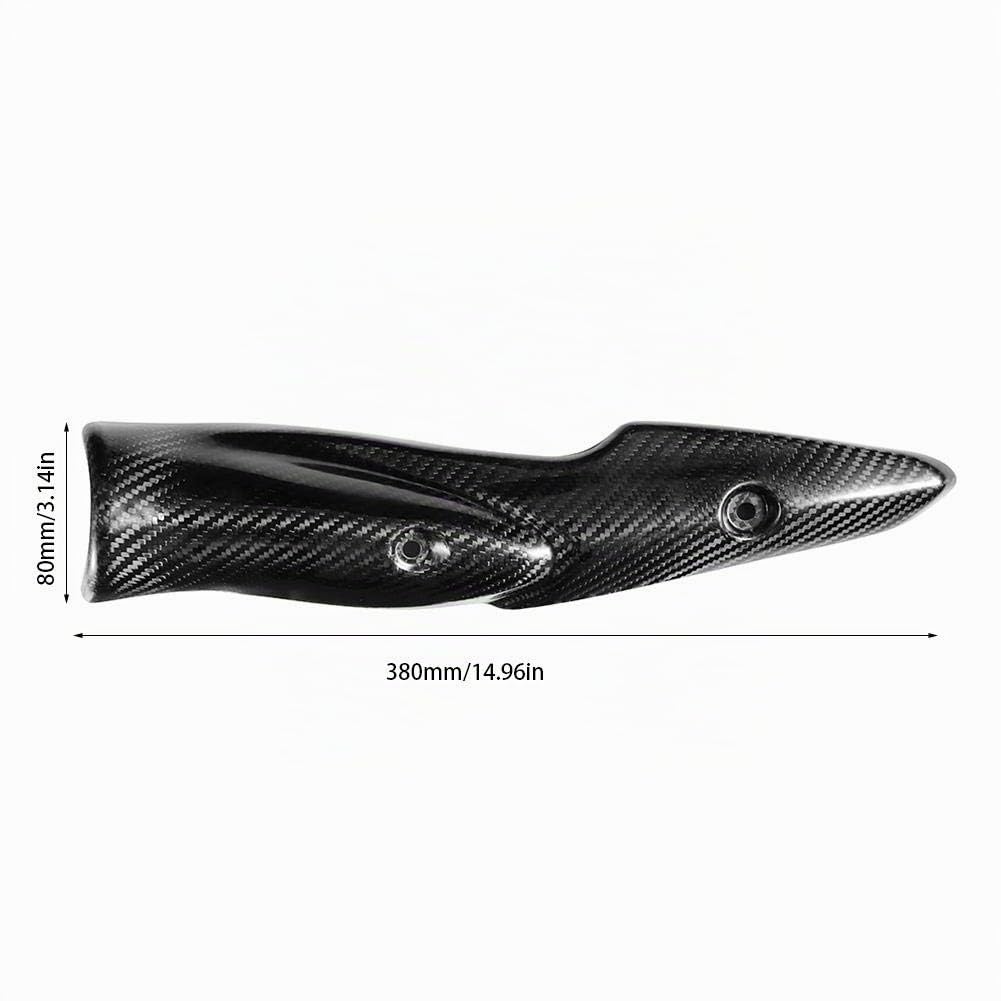 z900 Carbon Auspuffblende Motorrad,z900 hitzeschild,Motorrad Auspuffanlage Kohlefaser Hitzeschild Schalldämpfer Abdeckung Passend Für Kawasaki Z900 17-19