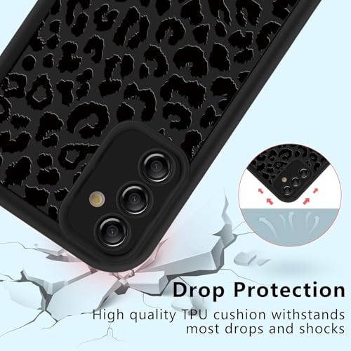 Yoedge 2 Pack Cute Phone Cases for Samsung Galaxy A15 5G 6.5", Fashion Leopard Print Slim Soft TPU Phone Case for Women, Shockproof Cover Protective Funda para Girls, Rose for Samsung Galaxy A15 5G - Image 3