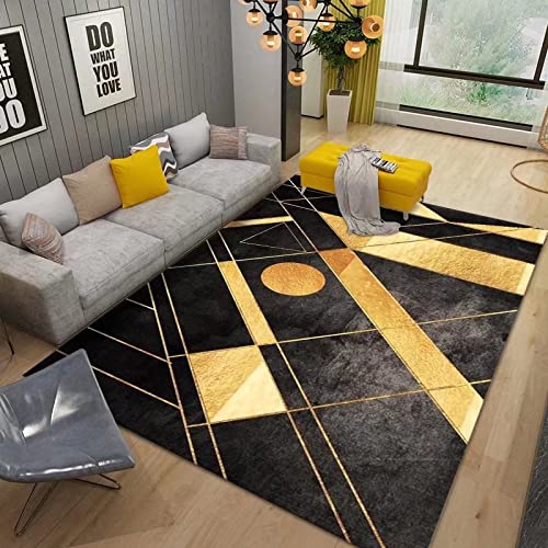 Tapis anti-saleté à poils courts 140x200 cm doux noir et gris