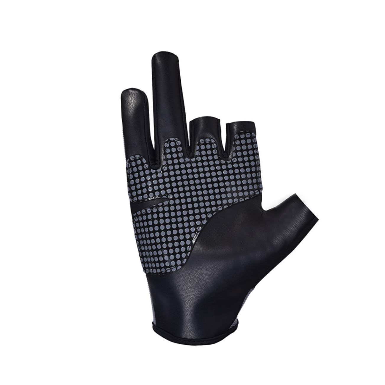 BRIGHTFUFU Outdoor Fishing Gloves Reflective Anti-Slip Silicone Chip Men's Winter Gloves Size m