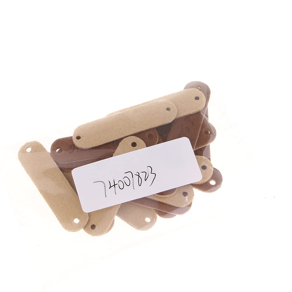 Trendy Retail20pcs Retro Synthetic PU Leather Tag DIY Handmade Sew Label Patches Coffee
