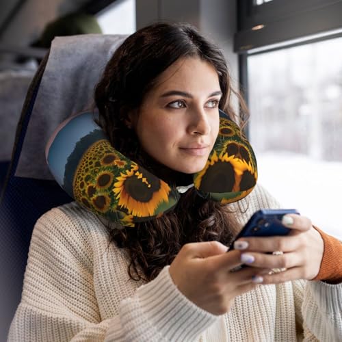 Almohada de espuma viscoelástica para viaje ajustable miniatura 6