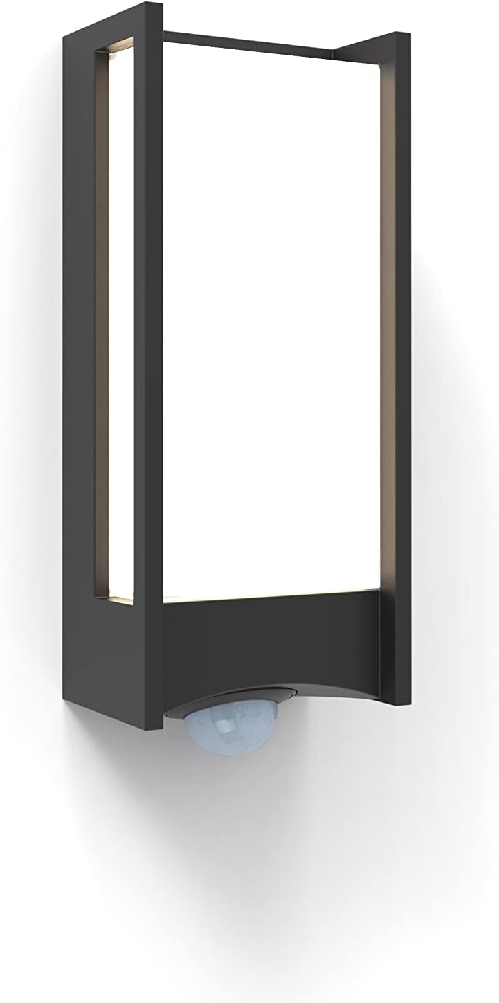 LUTEC Qubo LED Outdoor Wall Light with Motion Sensor, Outdoor Light