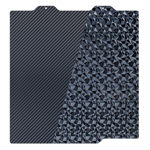 AJOYIB PEO (patrón de diamante) de 184 mm y PET (óptica de fibra de carbono) lámina adhesiva para cama de impresión 3D – Compatible con Bambu Lab A1 Mini