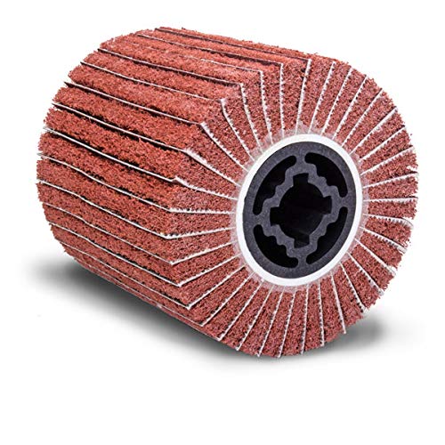 Eastwood Contour SCT 4 in. Interleaf Stripping Flap Wheel Drum 240 Grit Finishing and Polishing Rotary Tool for Paint and Rust Removal