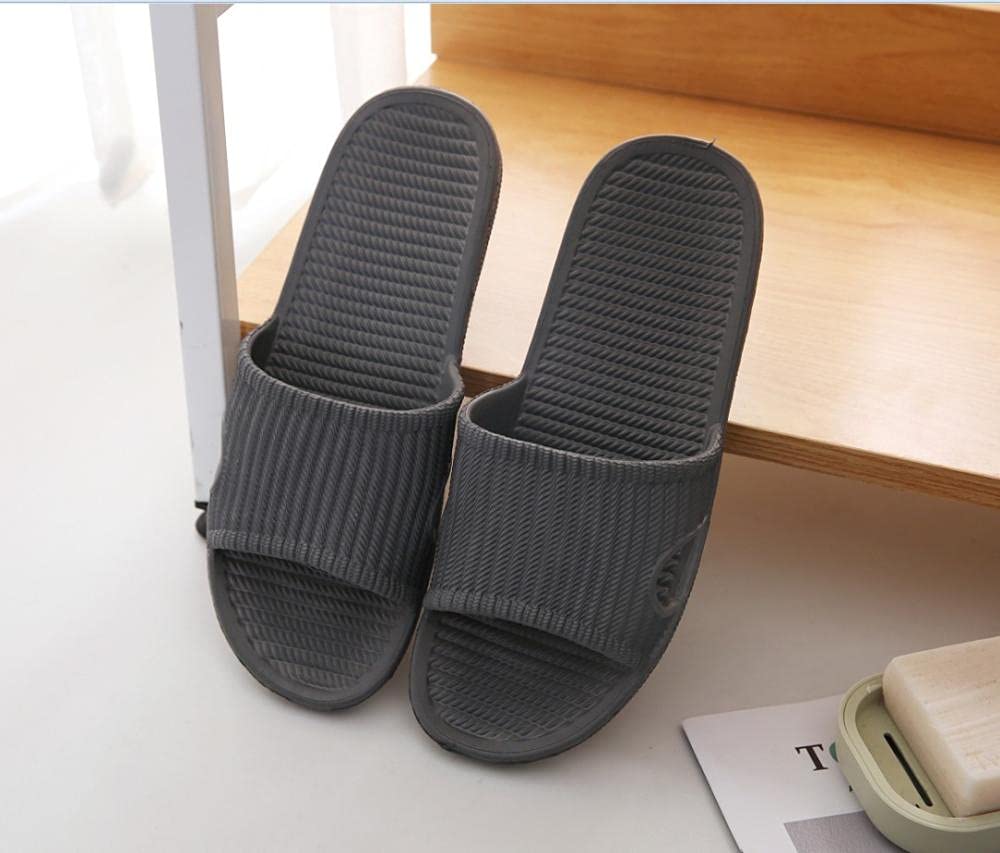 CCFF Waterproof and warm slippers, Summer indoor home non-slip women's slippers-gray_9-9.5, Home Fashion Bathroom Slippers,