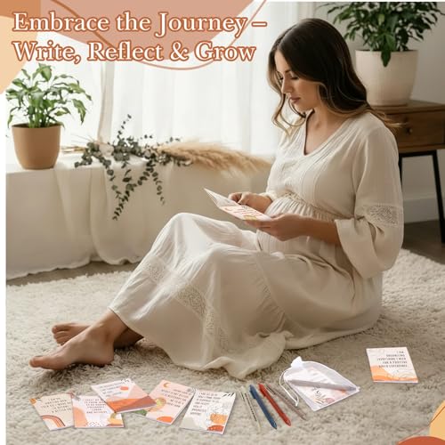 Image of Mooliwe 24 Pcs Positive Affirmation Gift Set Gratitude Notebooks with Pens Small Bags Motivational Encouragement Notepads Daily Affirmations Journal for Women Stress Relief Self Care (New Mom)