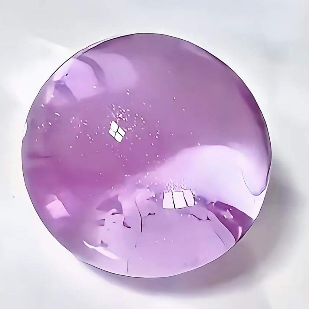 Taba Squishy, Silicone Toys for Stress Relief - Premium Food-Grade Sensory Fidget Toy for Adults & Kids, Cute Portable Squeeze Ball(BPA Free Non-Toxic) (Crystal Ball)